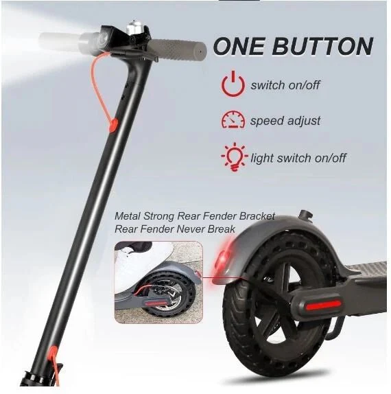 New 350W Electric Scooter – 30KM Range, LCD Display, App Control, Foldable Design, 30kmh 3848581 - Image 9