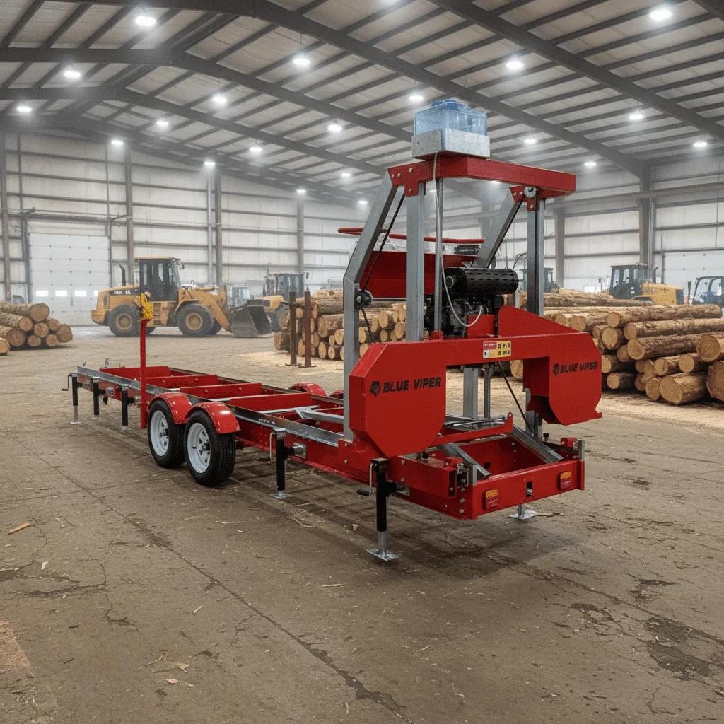 New 36" Portable Sawmill with 27HP Engine – Electric Start Wood Cutting Mill RS36G