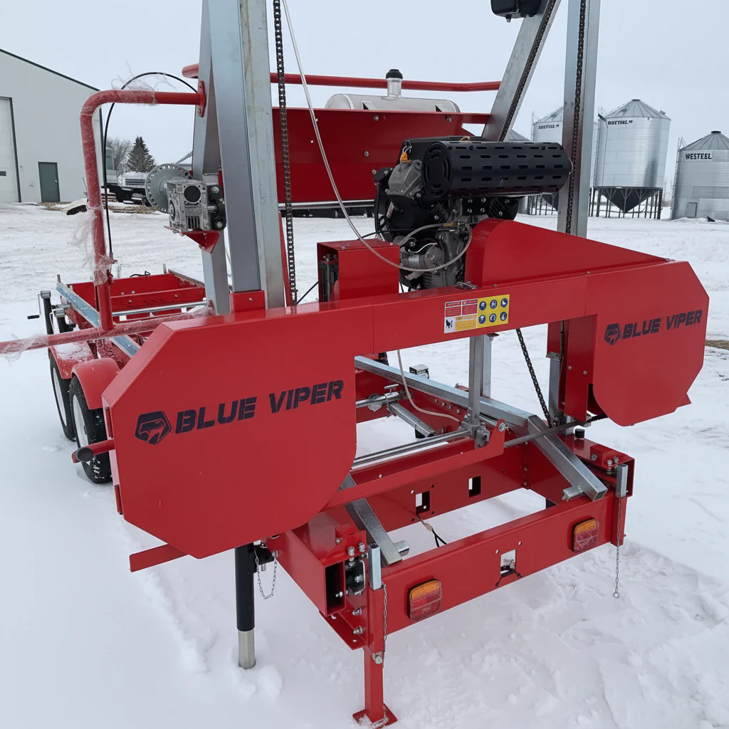 New 36" Portable Sawmill with 27HP Engine – Electric Start Wood Cutting Mill RS36G - Image 4