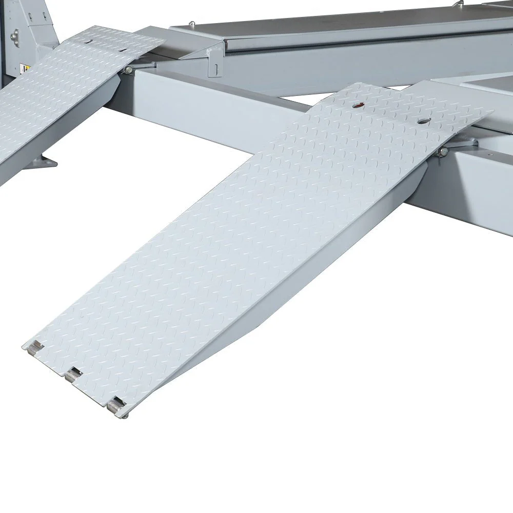 New 4-Ton (8,818 lb) Four-Post Alignment Lift with Wheel-Free Scissor Lift – Pneumatic Lock & 24V Control HTL4340X - Image 7