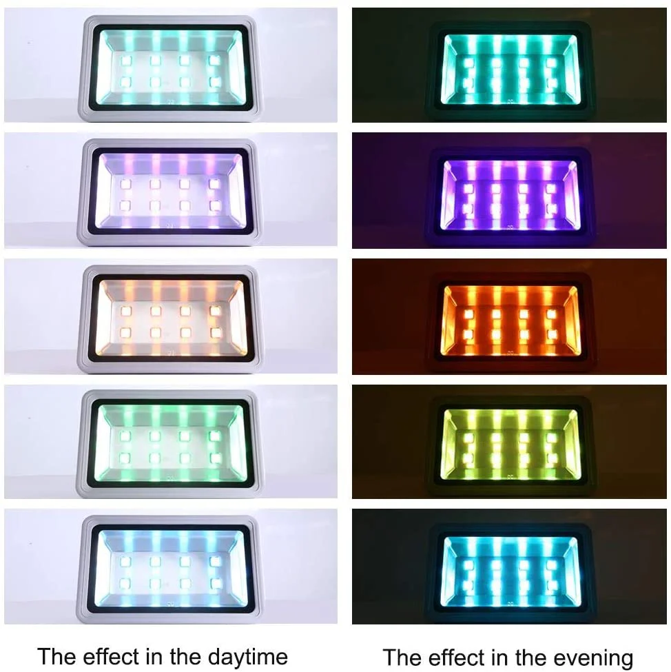 400W RGB LED Flood Light Outdoor Remote Controlled IP66 Waterproof RGB400W - Image 3