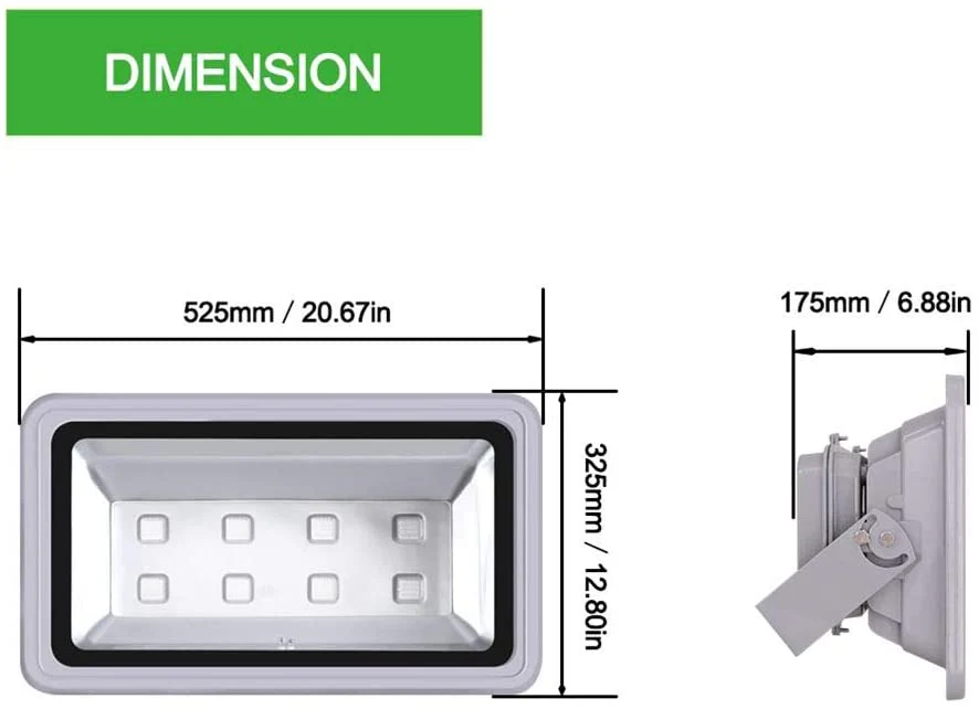 400W RGB LED Flood Light Outdoor Remote Controlled IP66 Waterproof RGB400W - Image 7