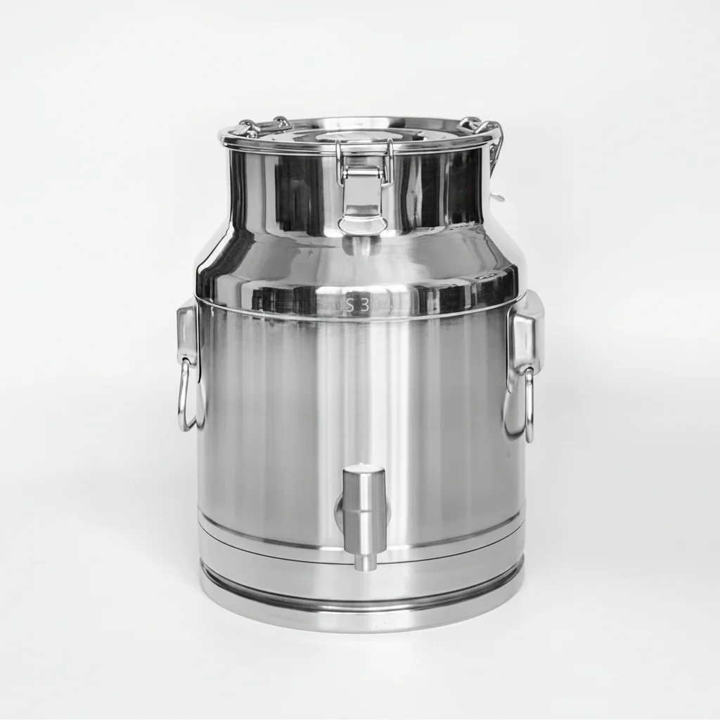 New 42L & 20L Stainless Steel Milk and Water Can with Faucet – Heavy-Duty Liquid Storage Container - Image 2
