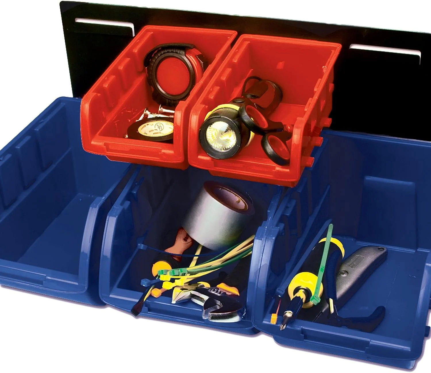 New 47 Pcs Storage Rack Bolt Bin Organizer with Steel Frame | S1191 - Image 4