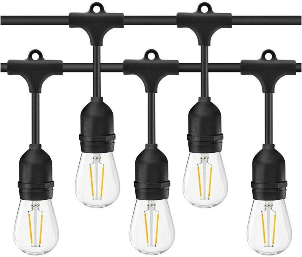 New 48FT S14 LED String Lights with 15 Edison Bulbs — Perfect Wedding & Outdoor Decor - Image 7
