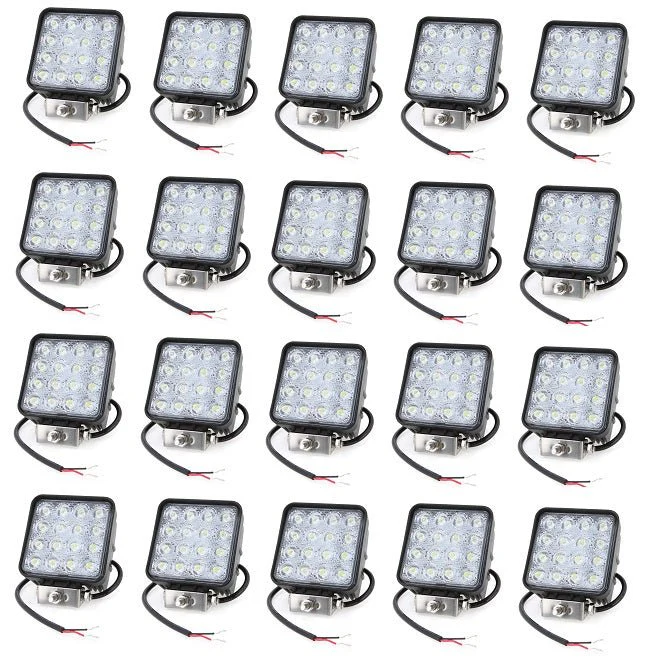 New 48W LED Offroad Work Light Bar – 12V/24V Waterproof Spot Light for ATV, Truck, SUV, Tractor | SKU: LED48WL