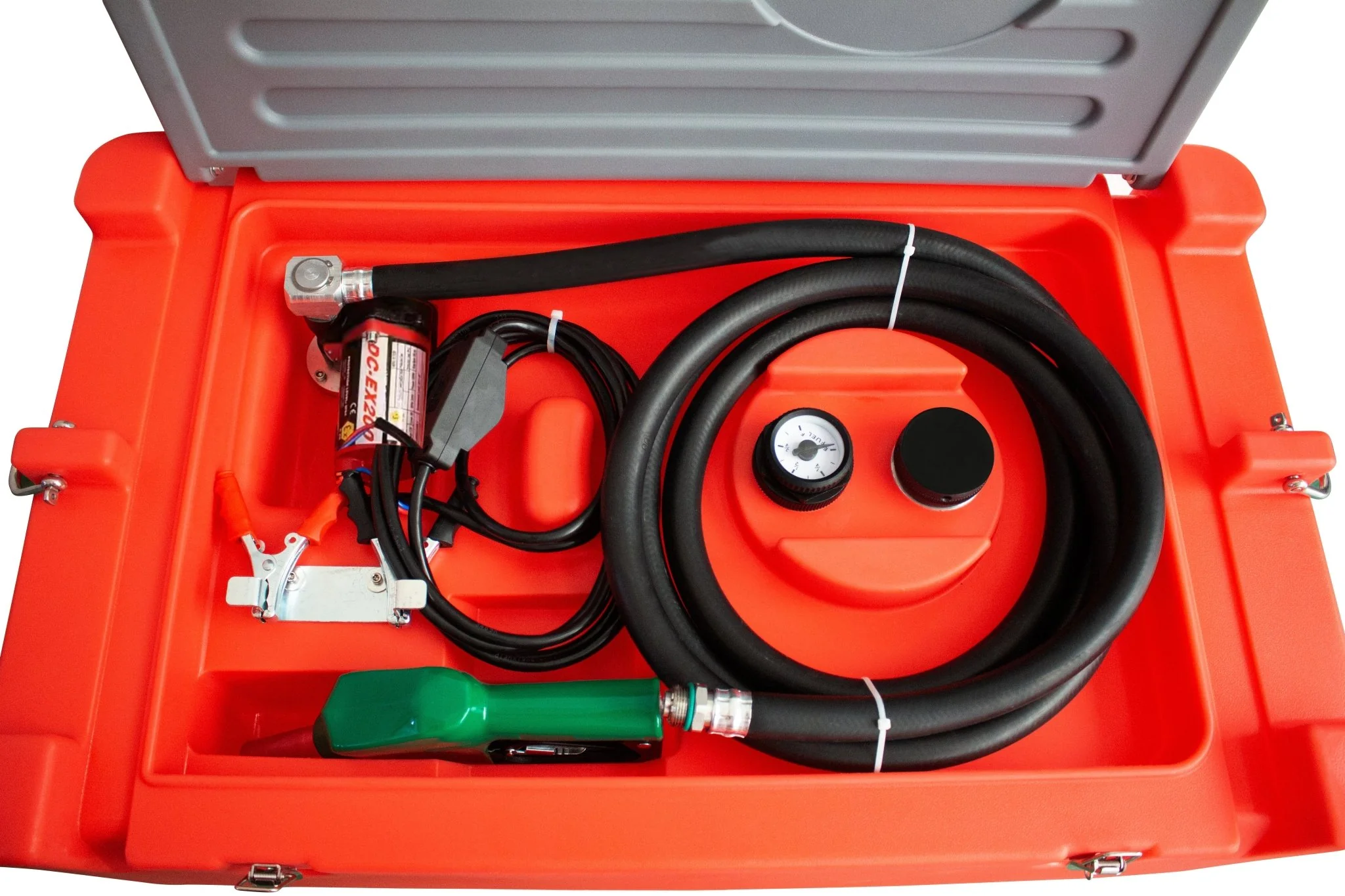 New 50 Gallon Portable Fuel Transfer Tank – Diesel & Gasoline 12V Pump 30Lmin Flow Rate DKT185 - Image 2