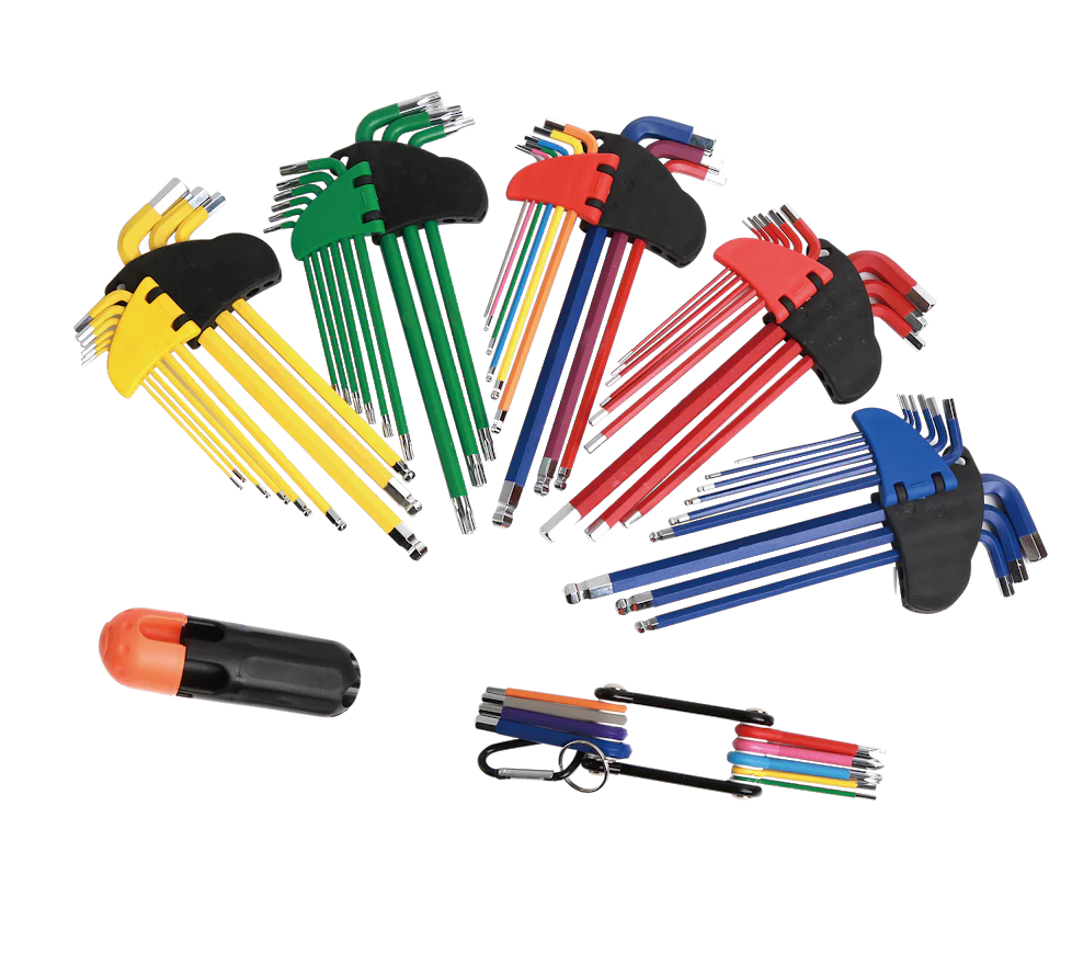 New 55 Pcs Long Arm & Ball End Hex Key Wrench Set WT214231