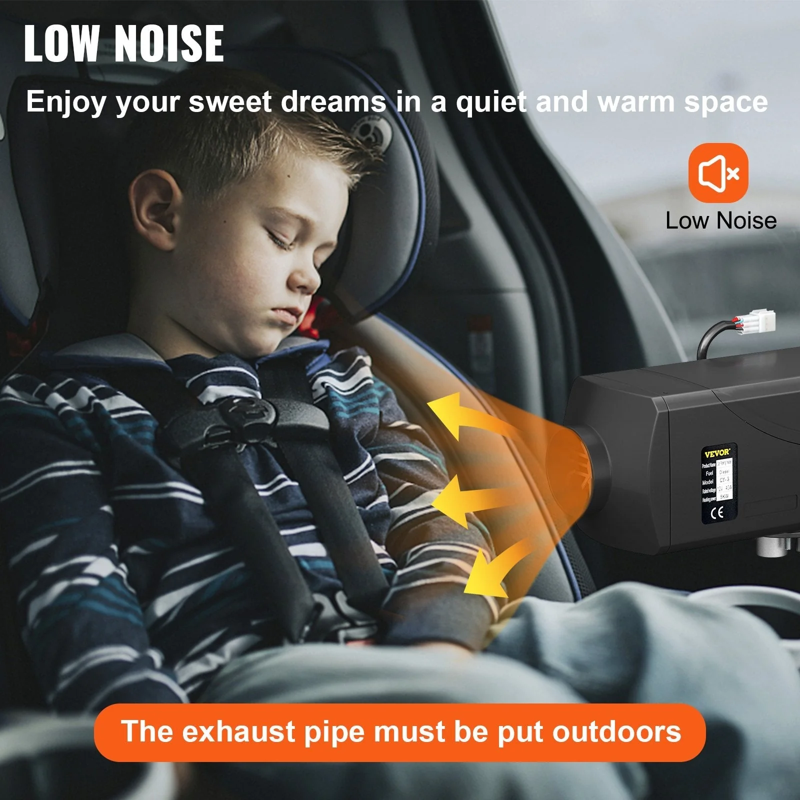 New 5KW Diesel Air Heater 12V – Compact All-in-One Heater AH05121 - Image 2