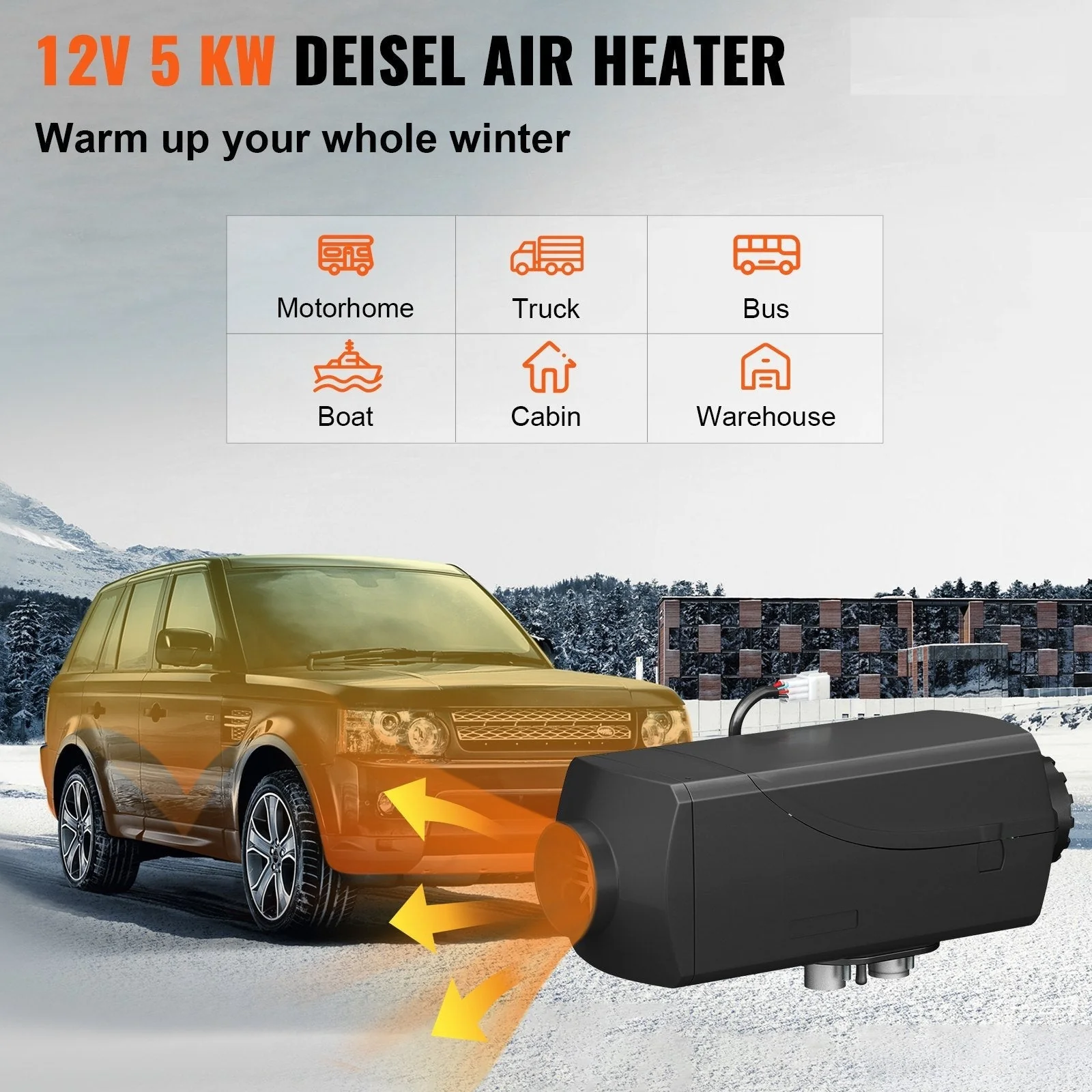 New 5KW Diesel Air Heater 12V – Compact All-in-One Heater AH05121 - Image 7