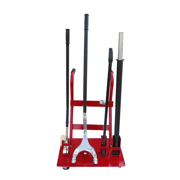 New 6-Piece Tire Bar Changing Tool Set with Rolling Cart – Heavy Duty Tire Repair Kit 119TB