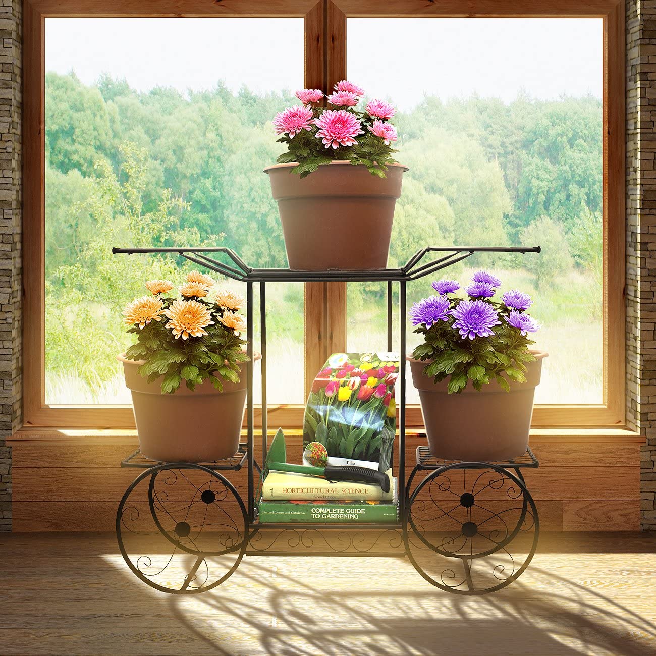NEW 6 Tier Flower Pot Plant Holder & Garden Cart Display Rack XY375C - Image 6