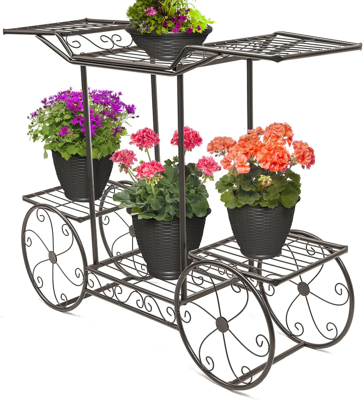 NEW 6 Tier Flower Pot Plant Holder & Garden Cart Display Rack XY375C - Image 7