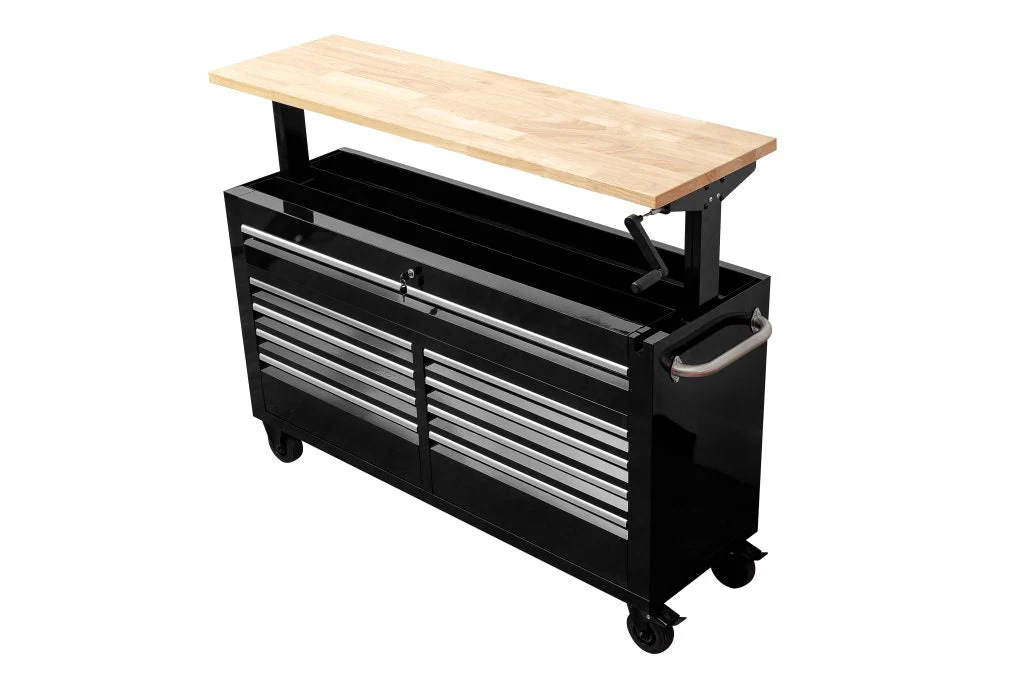 New 60-Inch Siebel Adjustable Top 9-Drawer Tool Bench – Heavy-Duty Workstation with Storage 6010AT - Image 6