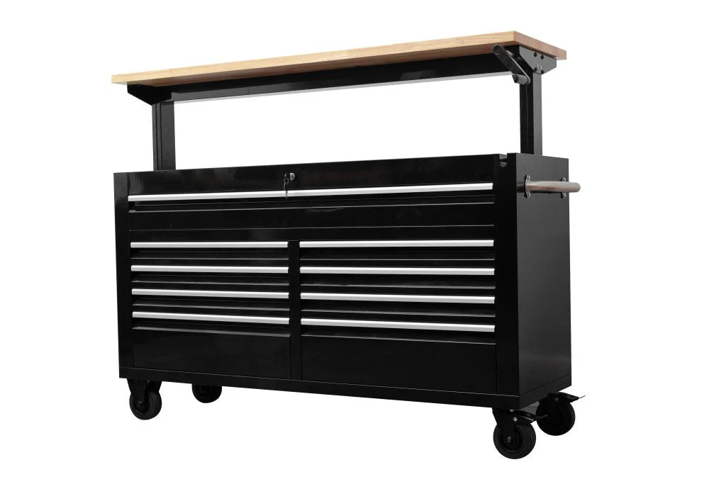 New 60-Inch Siebel Adjustable Top 9-Drawer Tool Bench – Heavy-Duty Workstation with Storage 6010AT - Image 7
