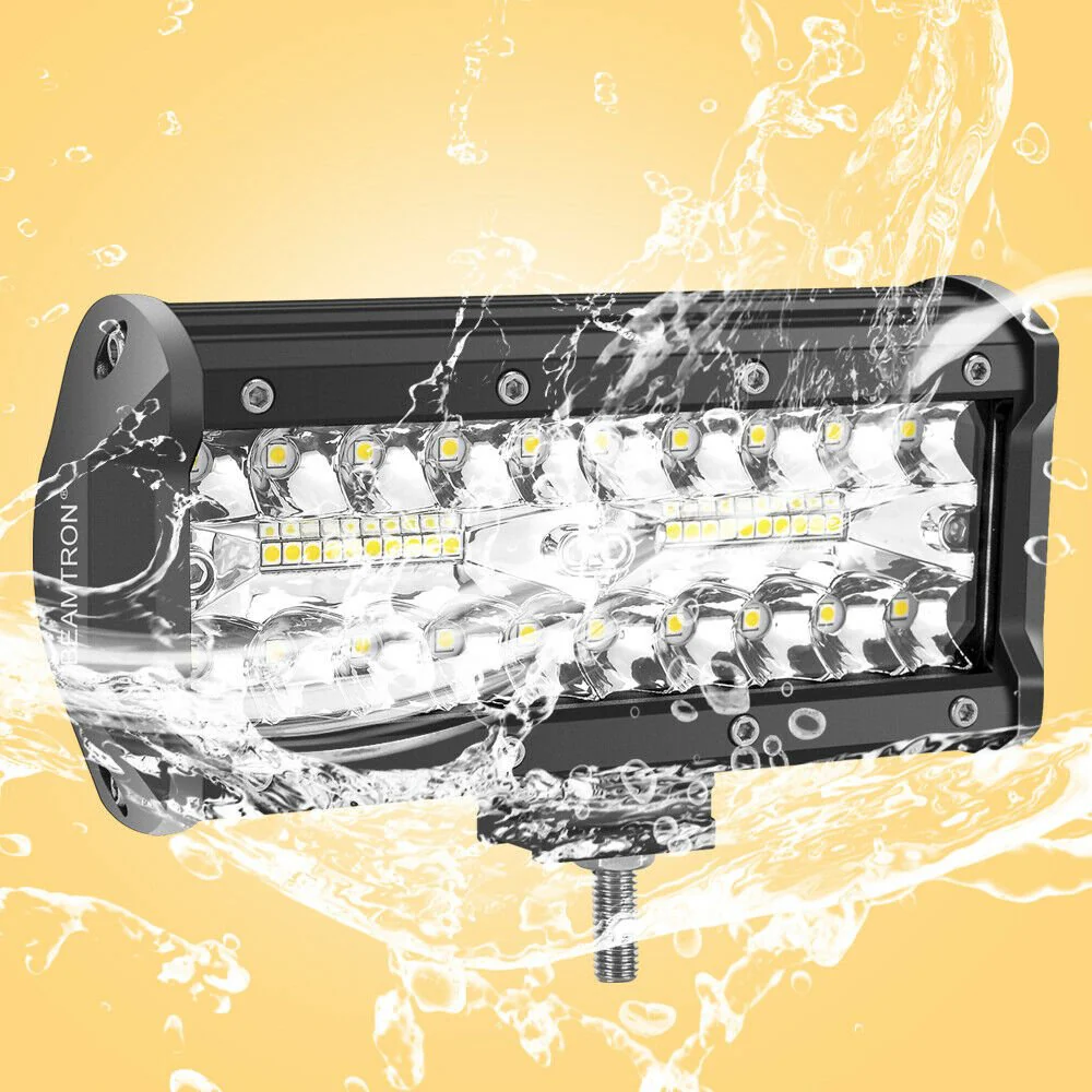 7″ 240W LED Light Bar Spot Flood Combo IP67 Off-Road Driving Light for Trucks ATV UTV 214710 - Image 4