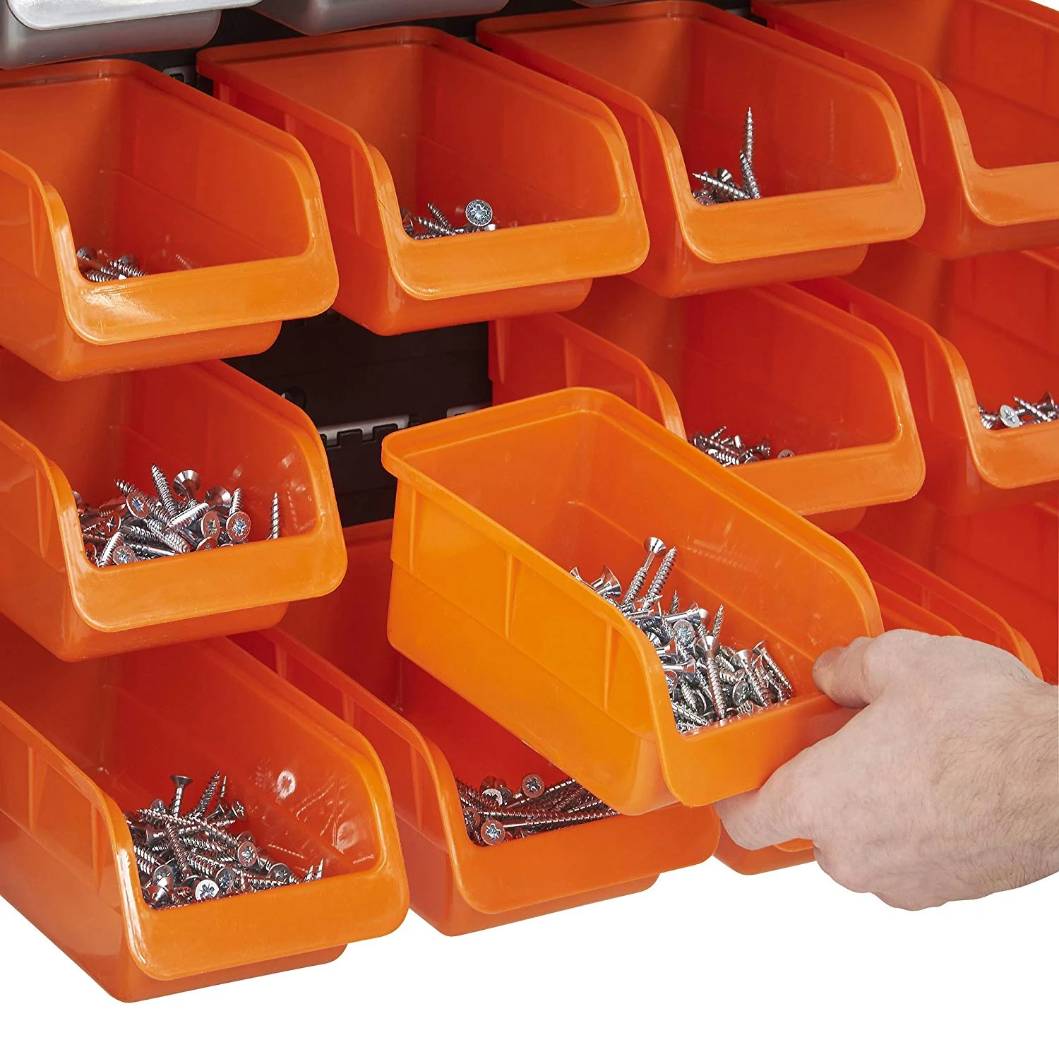 New 72 PCS Wall Mounted Pegboard & Storage Bin Panel Set – Heavy Duty Garage Organizer System GS8482 - Image 3