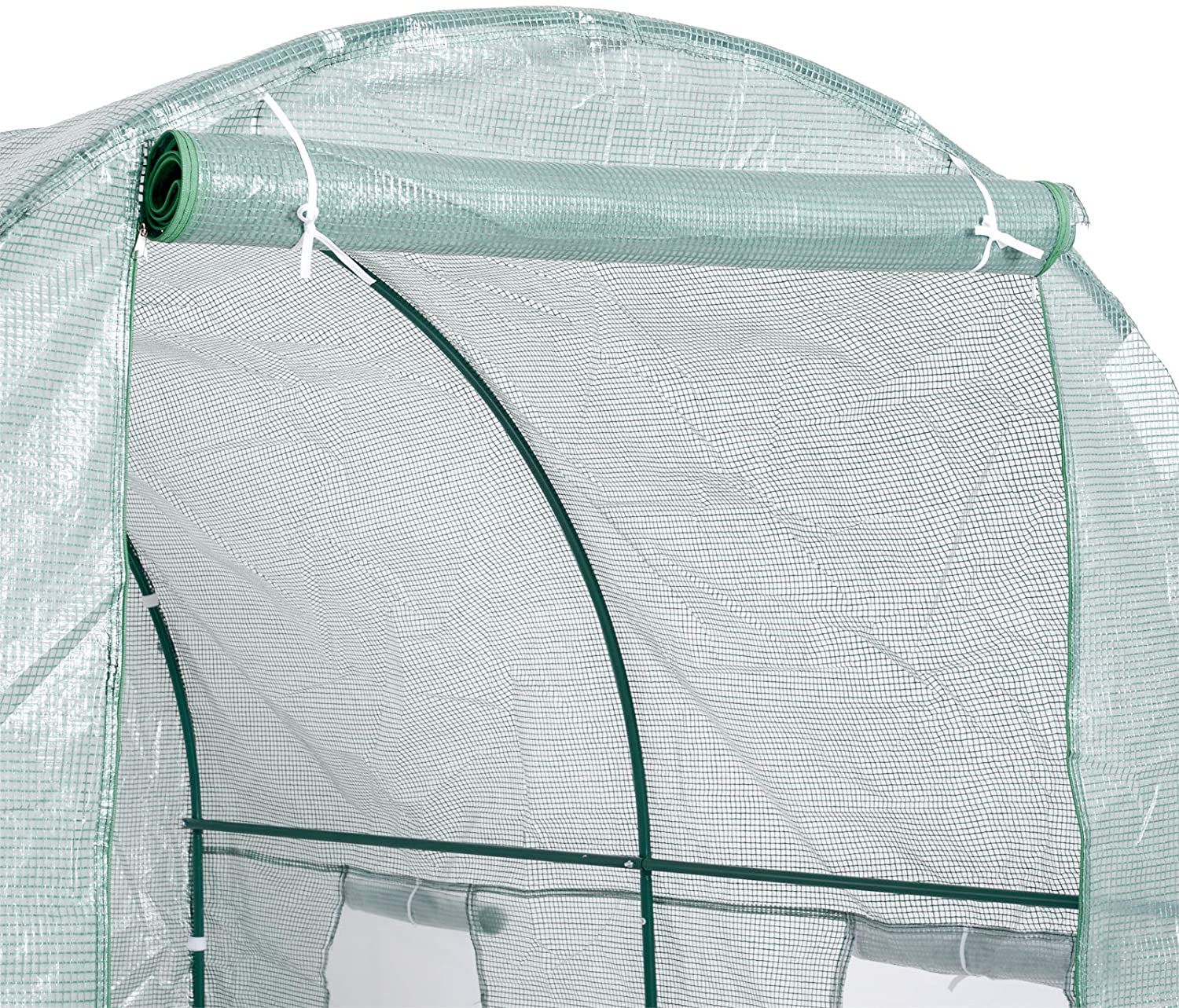 New 8 Ft Walk-In Tunnel Greenhouse Garden with Steel Frame – 552021 - Image 4