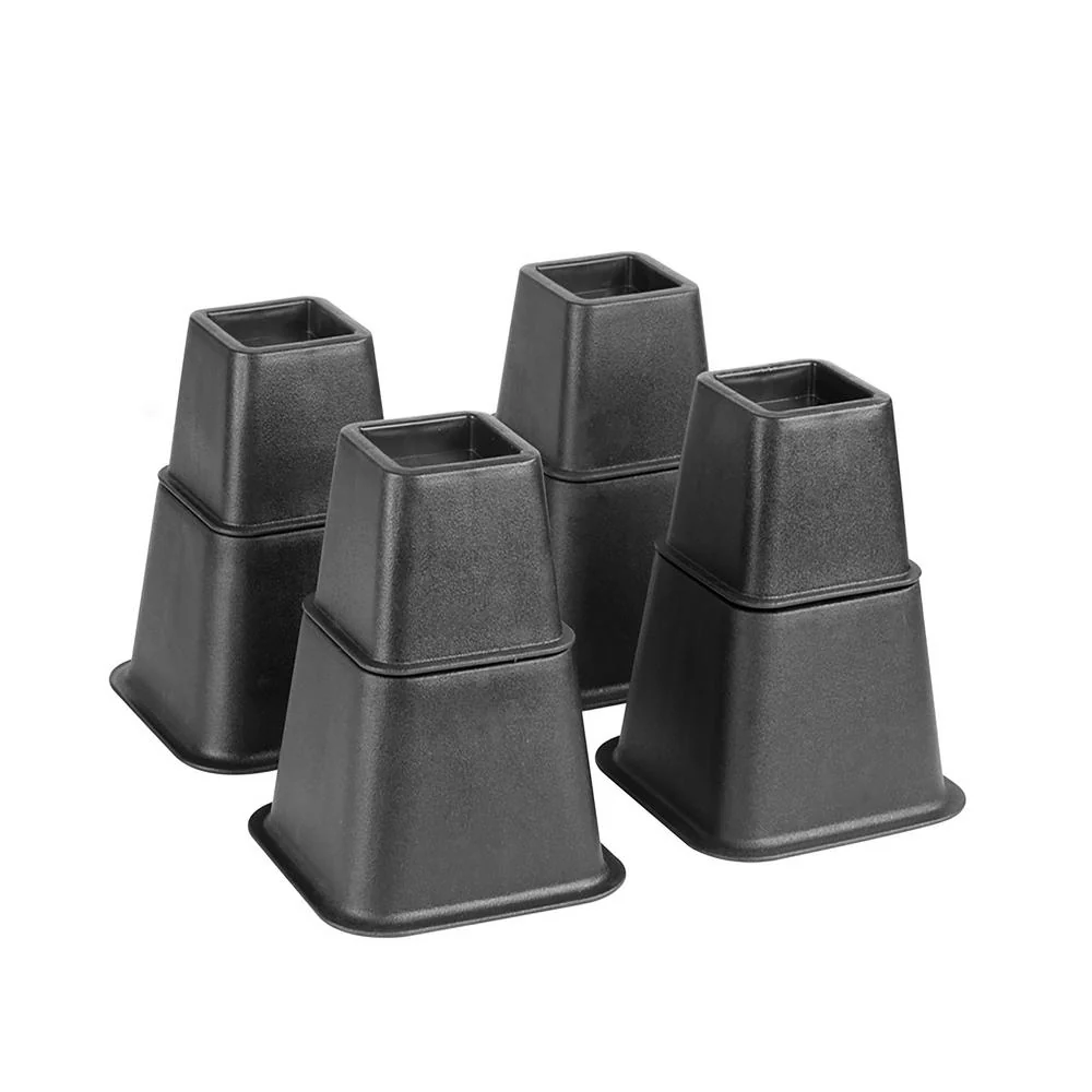 New 8-Piece Black Bed Risers – Adjustable to 3", 5", or 8" Height | SKU: S3031