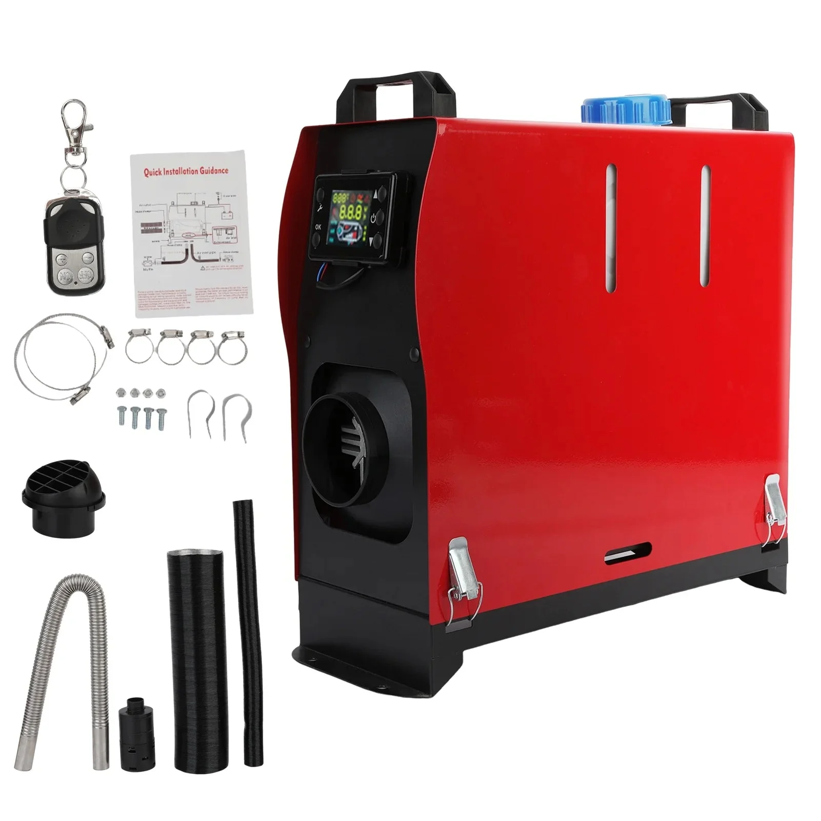 New 8KW Diesel Air Heater 12V with LCD & Remote – Compact All-in-One Heater AH08120