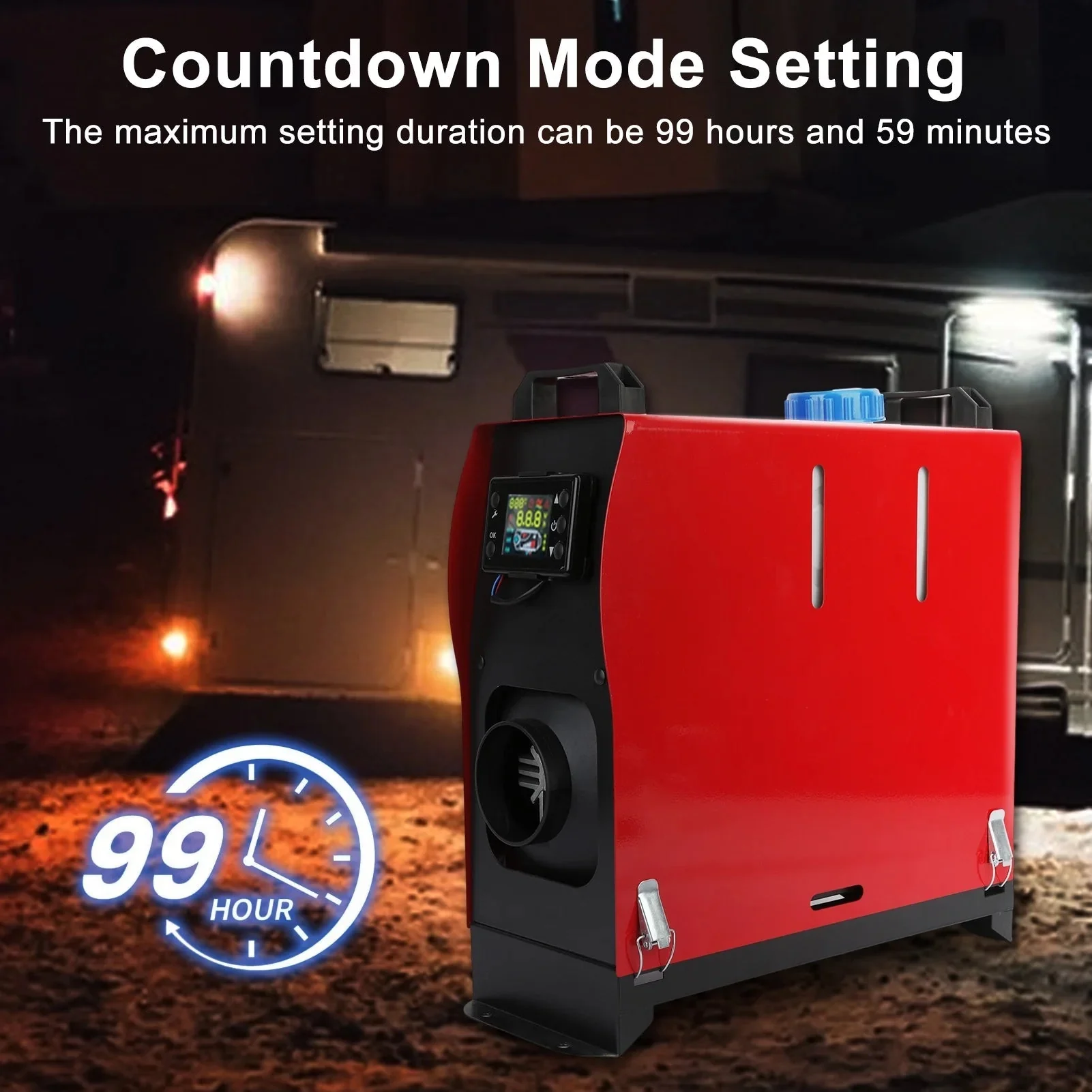 New 8KW Diesel Air Heater 12V with LCD & Remote – Compact All-in-One Heater AH08120 - Image 2