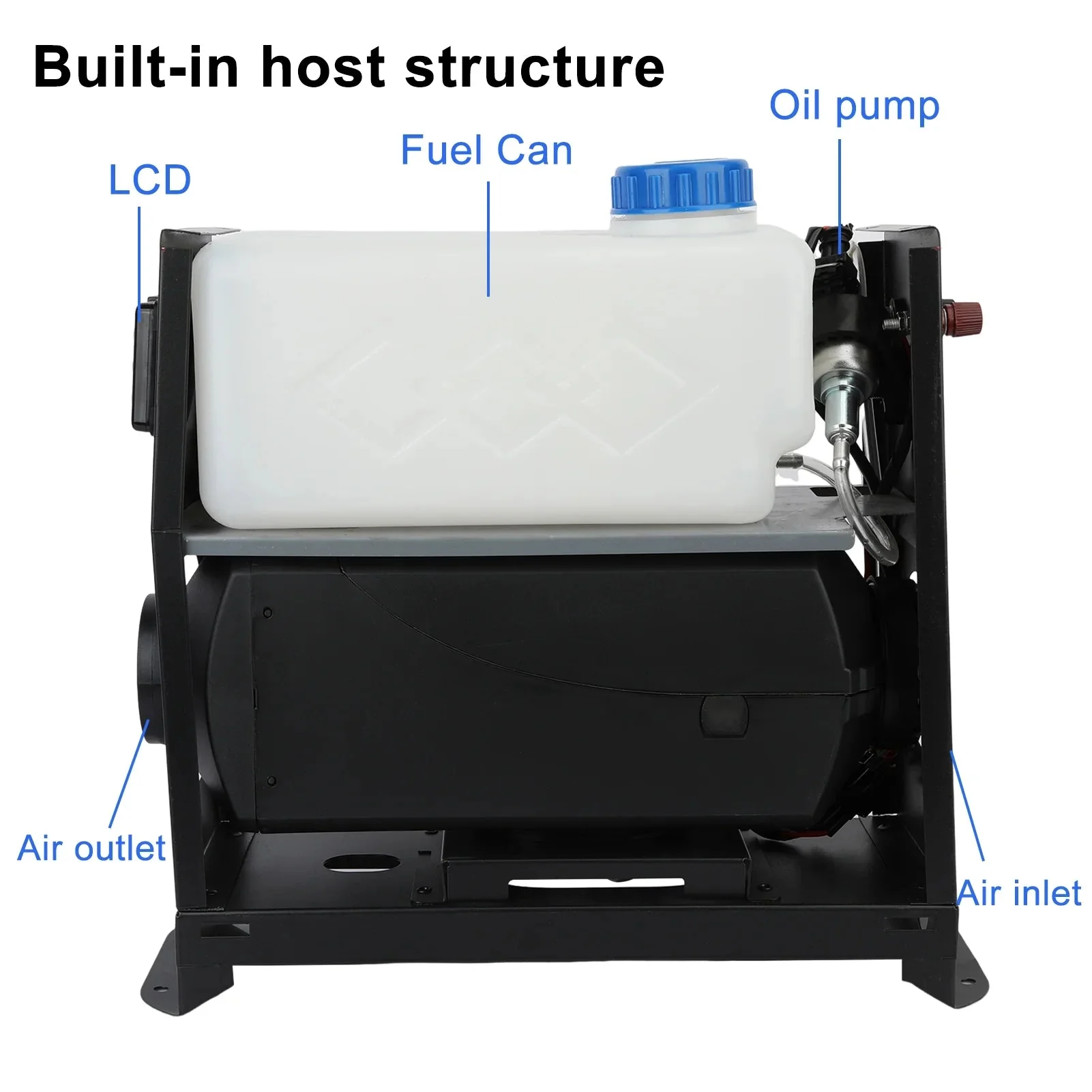New 8KW Diesel Air Heater 12V with LCD & Remote – Compact All-in-One Heater AH08120 - Image 4