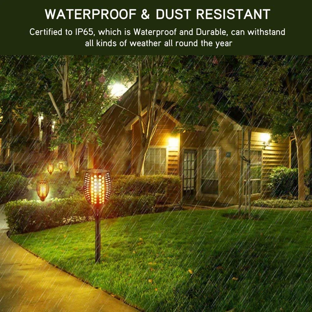 NEW 96 LED Flame Solar Waterproof Wireless Lantern Garden Light – SS001 - Image 3