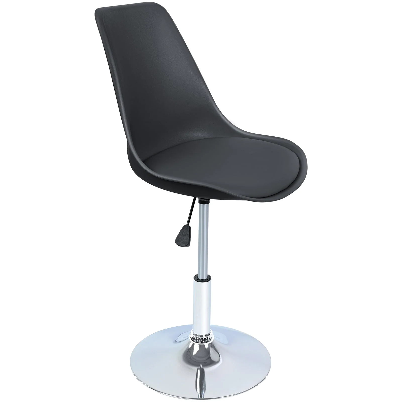 New Adjustable Swivel Bar Stool – Modern Height Adjustable Counter Chair with Footrest AMDPC001