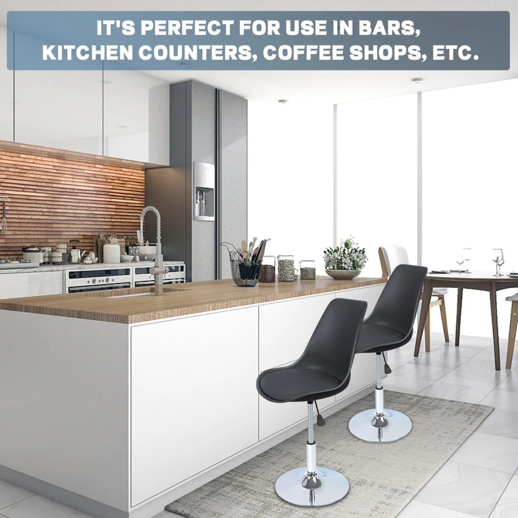 New Adjustable Swivel Bar Stool – Modern Height Adjustable Counter Chair with Footrest AMDPC001 - Image 6