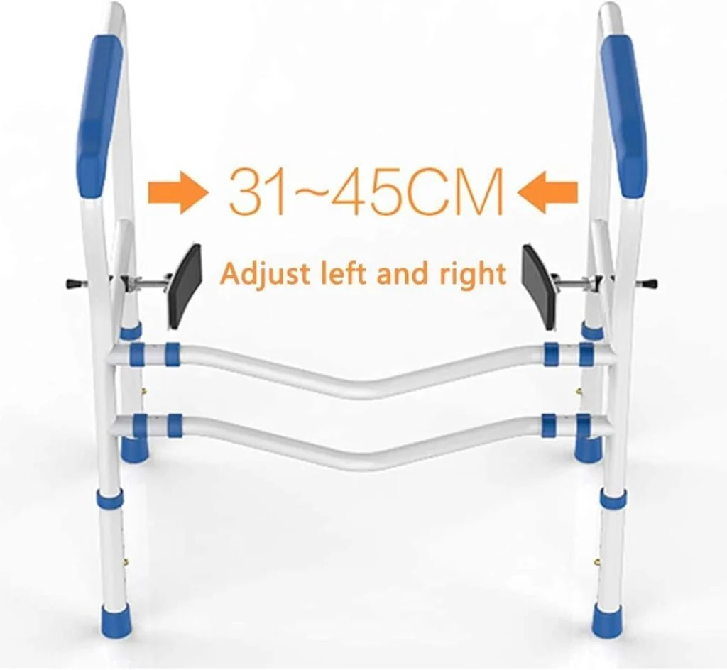 New Adjustable Toilet Safety Rail – Bathroom Grab Bar for Elderly & Mobility Support 285321