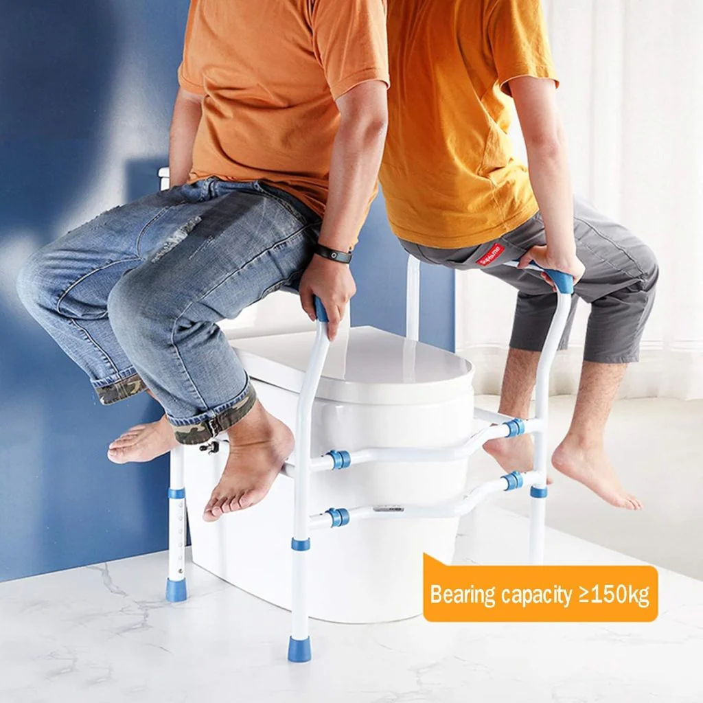 New Adjustable Toilet Safety Rail – Bathroom Grab Bar for Elderly & Mobility Support 285321 - Image 2