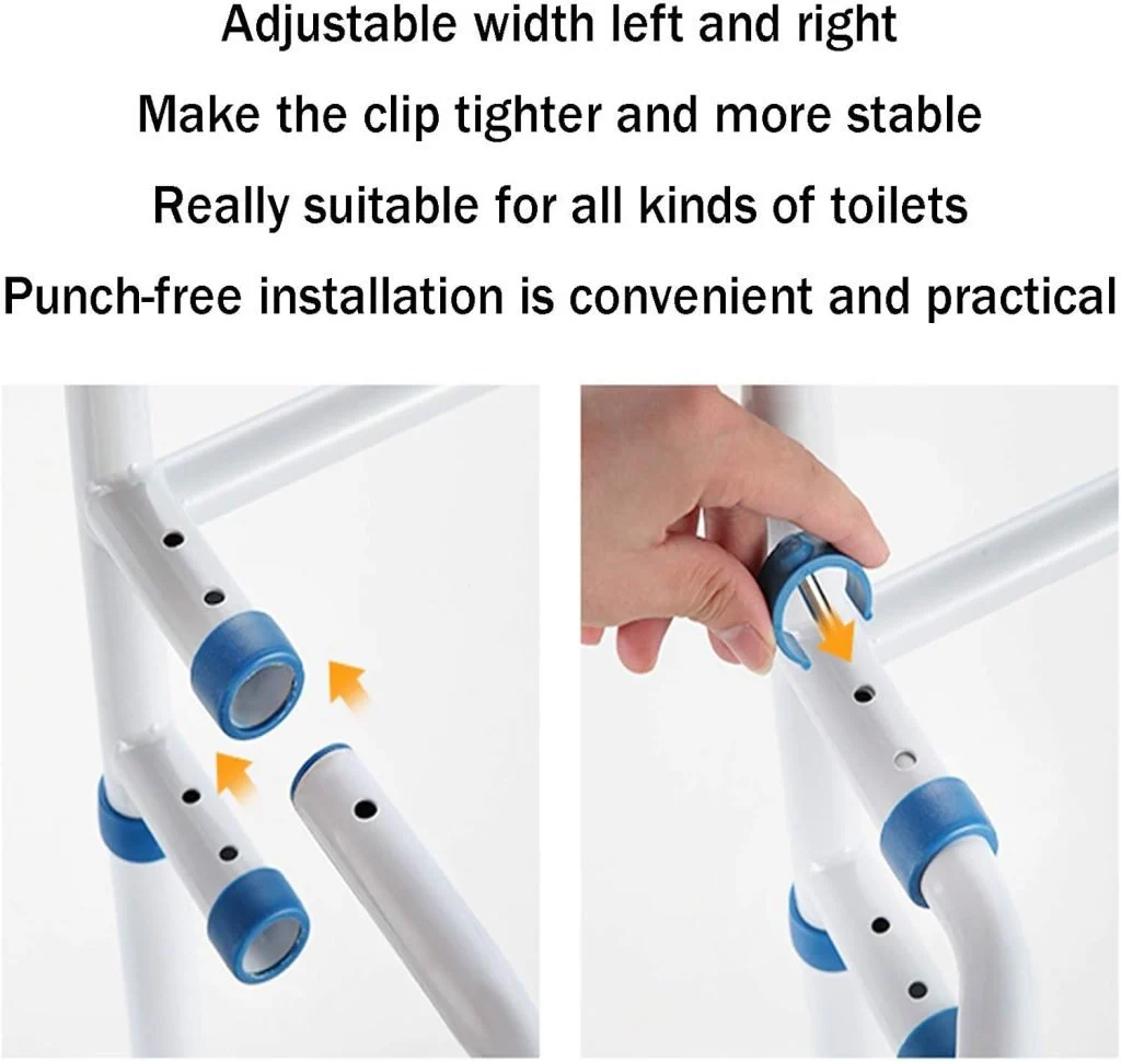 New Adjustable Toilet Safety Rail – Bathroom Grab Bar for Elderly & Mobility Support 285321 - Image 3
