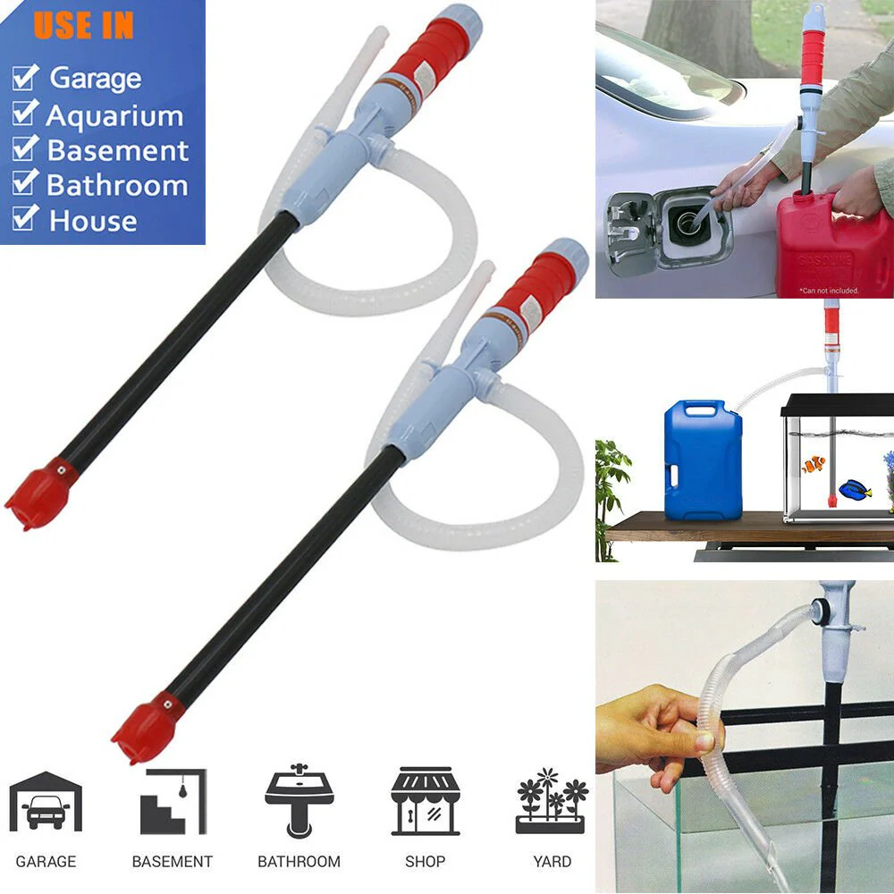 NEW Battery Liquid Transfer Gas Oil Fish Tank Siphon Water Pump S1048 - Image 3