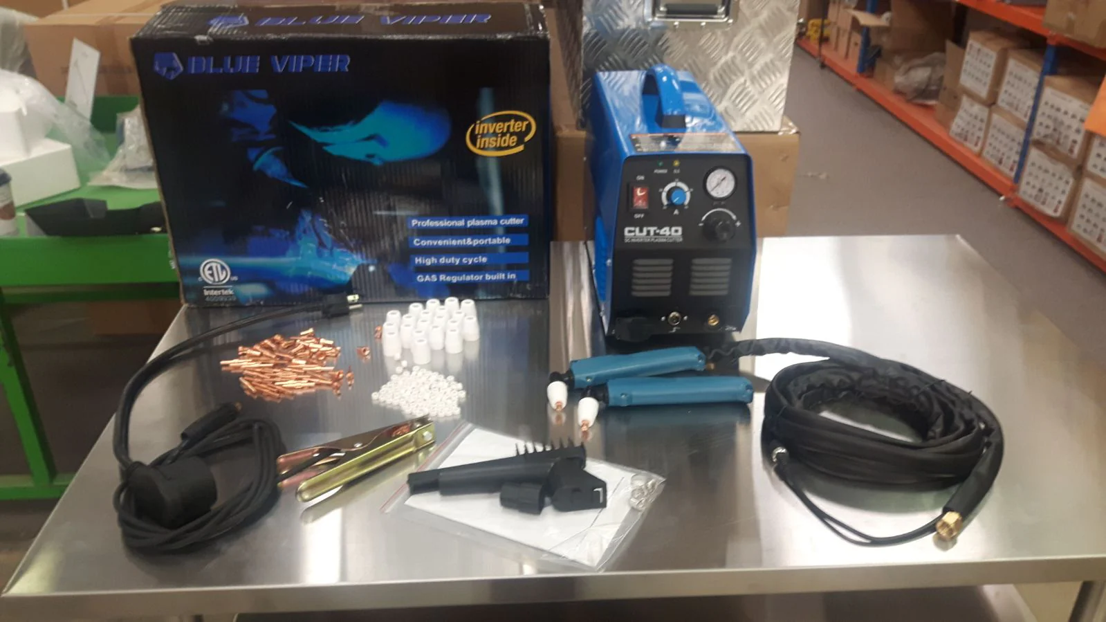 NEW Blue Viper Dual Voltage Plasma Cutter Set + Consumables 110V/220V – CUT40N - Image 9