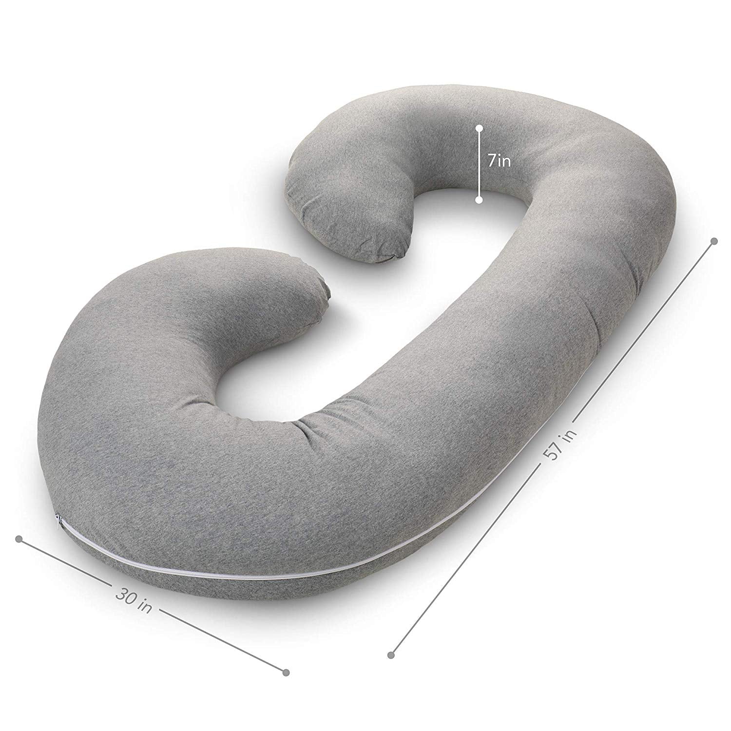 New C-Shaped Pregnancy Pillow – Memory Foam Full Body Maternity Support Pillow 74BPL