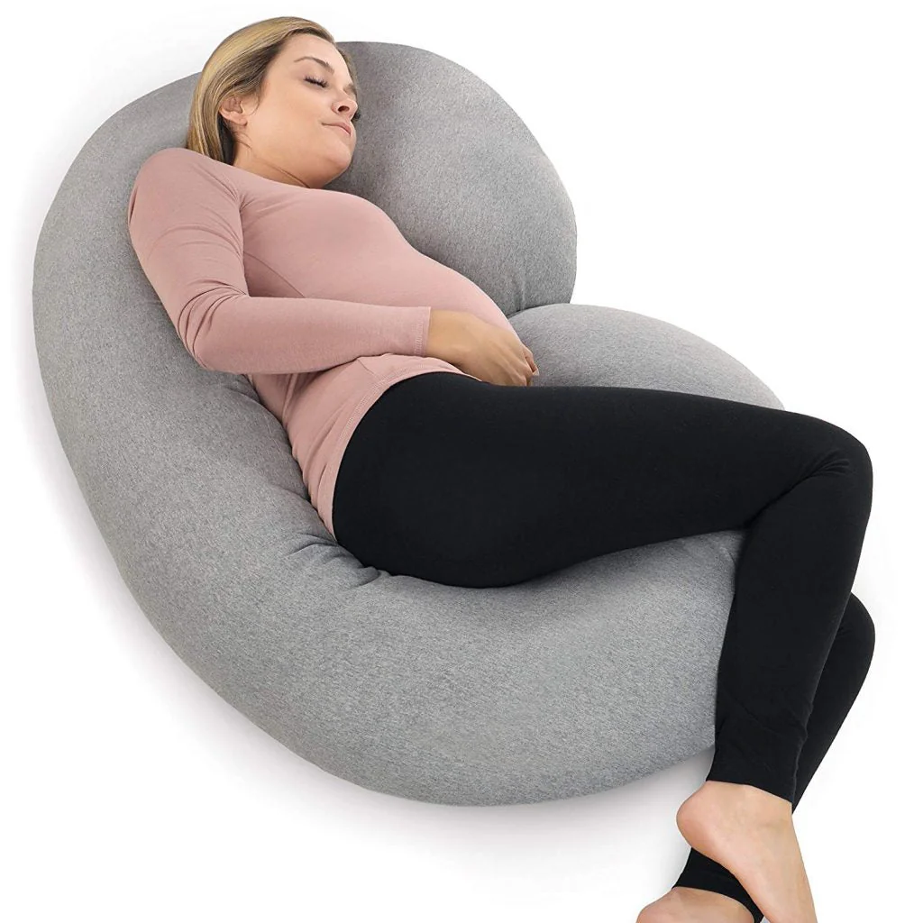 New C-Shaped Pregnancy Pillow – Memory Foam Full Body Maternity Support Pillow 74BPL - Image 3