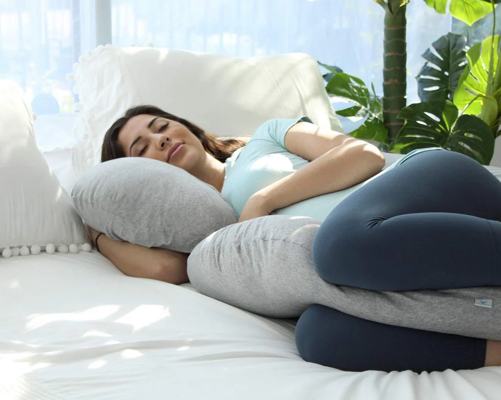 New C-Shaped Pregnancy Pillow – Memory Foam Full Body Maternity Support Pillow 74BPL - Image 6