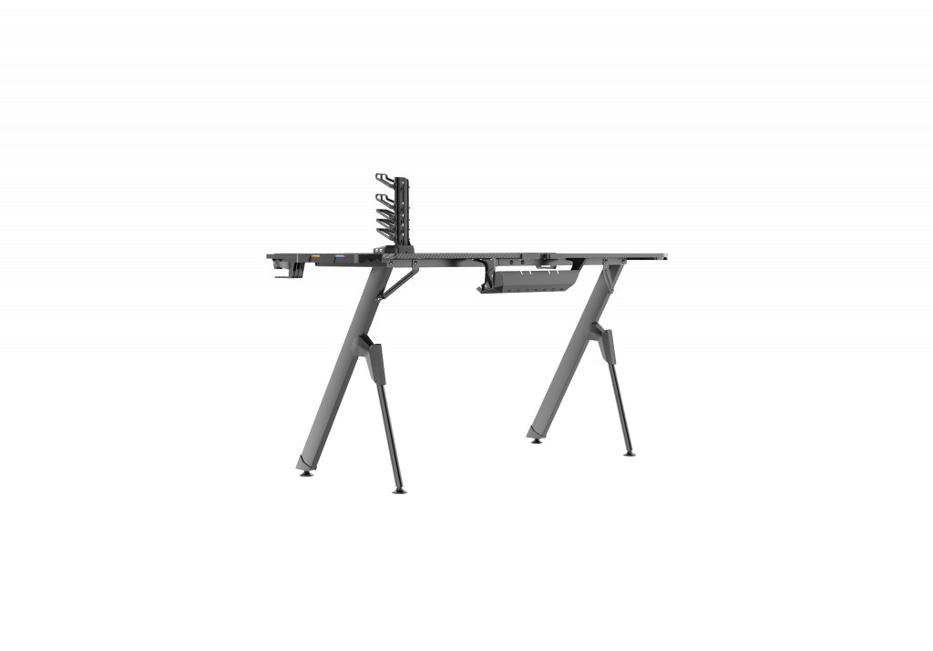 New Carbon Fiber RGB LED Gaming Desk – Ergonomic Computer Table with Light Effects for Gamers V21460 - Image 10
