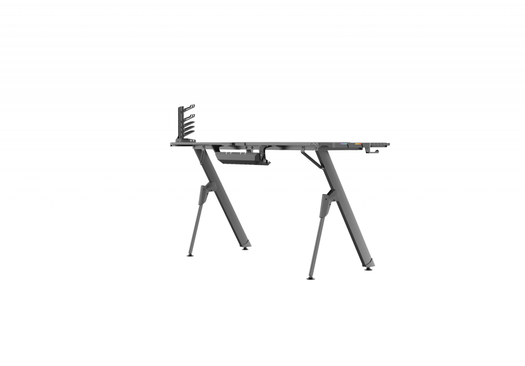 New Carbon Fiber RGB LED Gaming Desk – Ergonomic Computer Table with Light Effects for Gamers V21460 - Image 3