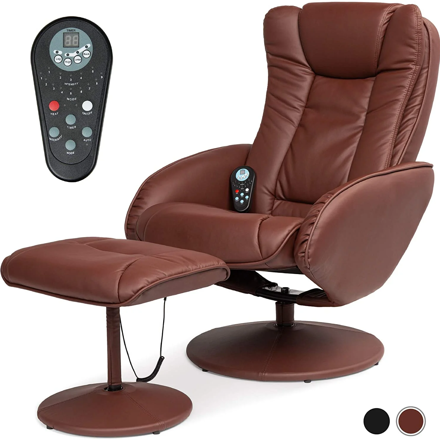 New Electric Massage Recliner Chair & Ottoman with Heat – Wireless Control - Image 3