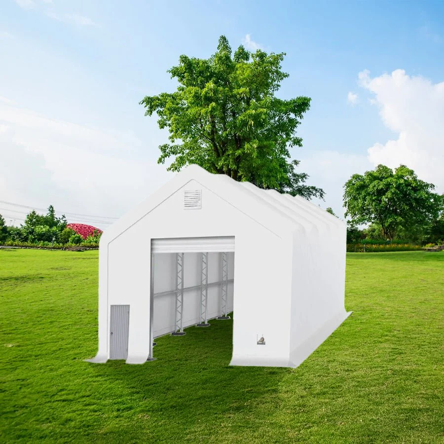New Pro Series Extreme Duty PVC Fabric Storage Buildings Double Truss 8 FT – Commercial Storage Shelter | All Sizes - Image 8