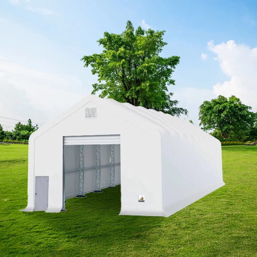 New Pro Series Extreme Duty PVC Fabric Storage Buildings Double Truss 8 FT – Commercial Storage Shelter | All Sizes - Image 9