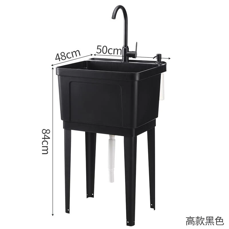 New Freestanding Utility Laundry Sink with Faucet – Durable Heavy-Duty Laundry Tub for Home & Garage 857471 - Image 2