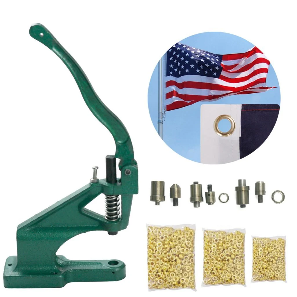 New Grommet Machine with 1500 Grommets – Heavy Duty Eyelet Hand Press Tool Kit GMHT - Image 5