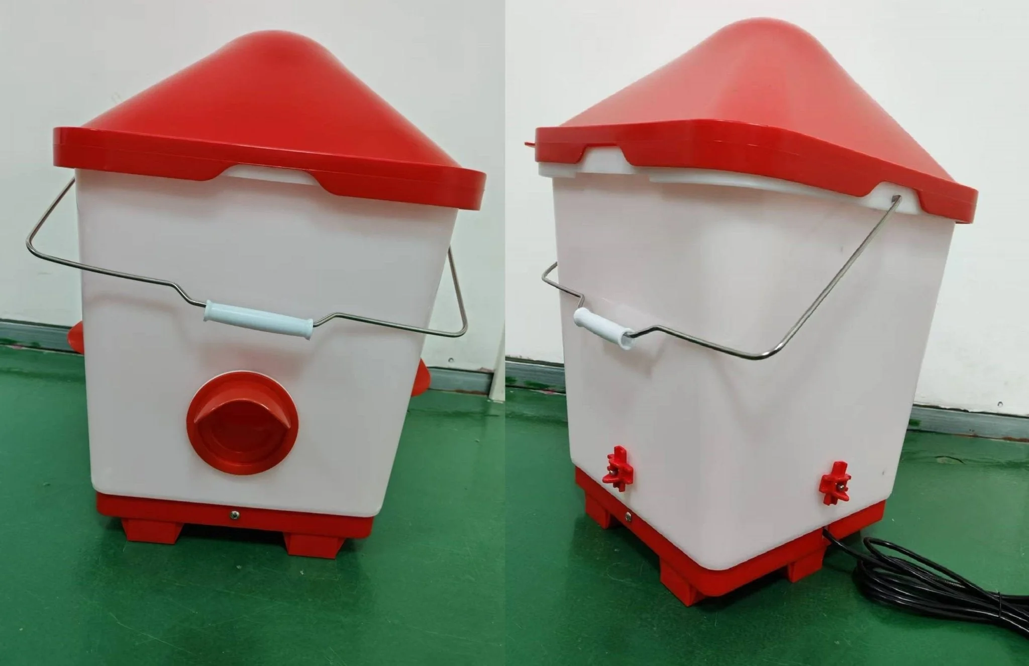 NEW Hanging Heated 5 Gallon Chicken Waterer &amp; Feeder 9654612