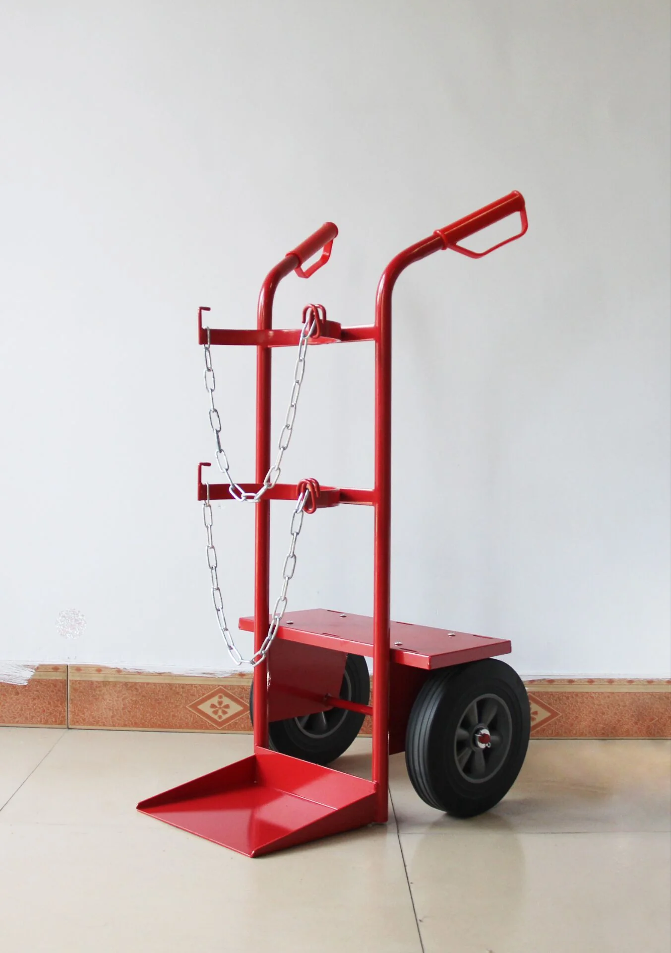 New Heavy Duty 360 lbs Welding Cylinder Hand Truck Cart with Secure Straps | SKU 826629 - Image 3