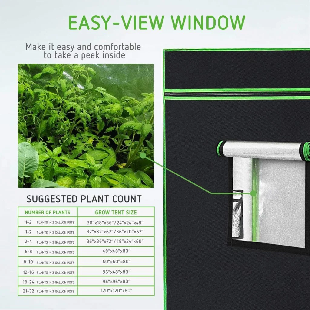 New Hydroponic Indoor Grow Tent with Floor Tray – Complete Hydroponics Growing System - Image 10