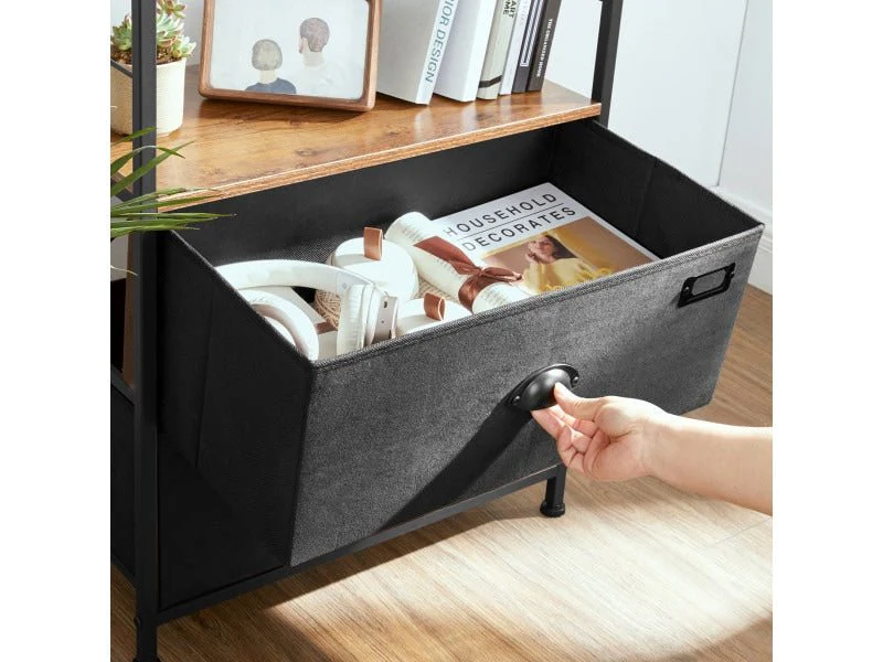 New Industrial Nightstand – Modern Bedside Table with Storage for Bedroom or Living Room LVT03H - Image 5