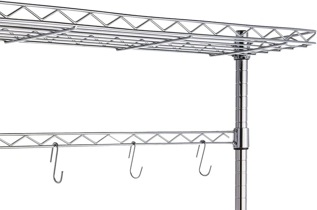 New Kitchen Storage Baker’s Rack with Table – Microwave Stand & Utility Shelf Organizer 7251244 - Image 3