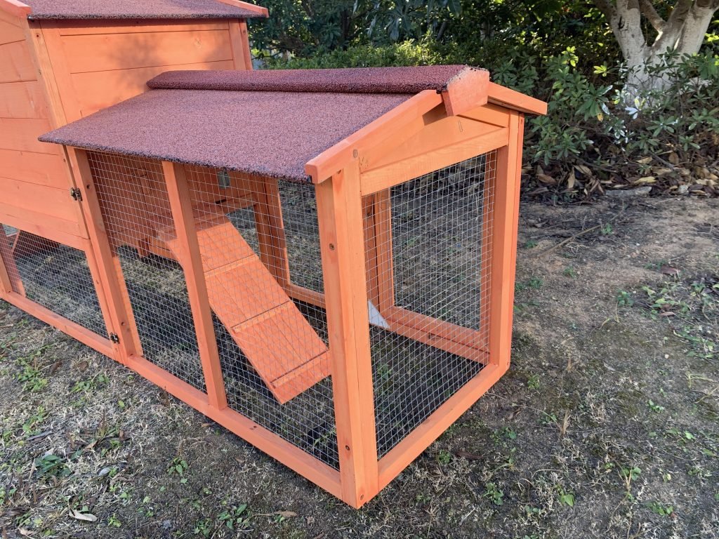 New Large 2-Tier Wooden Chicken Coop & Rabbit Hutch – Outdoor Pet House with Run & Nesting Box RH1063 - Image 3